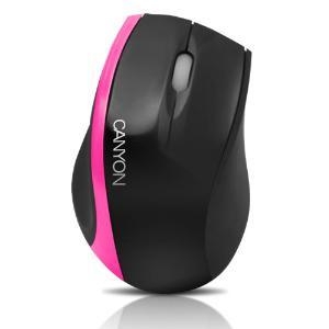 CANYON CNR-MSO01P, Optical, 800 dpi, 3 кнопки, USB, черно-розовая