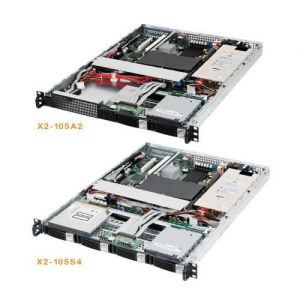 MSI X2-105S4 Dual Socket604, E7320+Hance Rapids, 1U, 4 SCSI Hot Swap,6xDDR,1xRaiser,Video,2xGbE,SATA RAID 0,1