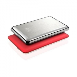 640Gb 3Q Glaze Rubber Hairline HDD External 2.5" (3QHDD-U247H-HR640), USB2.0, Red
