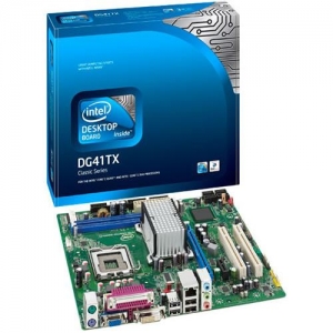 INTEL DG41TX Socket775, G41, 2*DDR3, SVGA+PCI-E, SATA, ALC888 8ch, GLAN, mATX (904457) (ОЕМ)