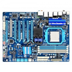 GigaByte GA-890FXA-UD7  Socket AM3, AMD 890FX, 4*DDR3, 6*PCI-E, ATA, SATA + SATA 6Gb/s + RAID, eSATA+RAID, FDD, ALC892 8ch, GLAN, 1394, 2*USB3.0, XL-ATX