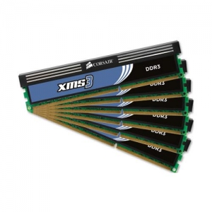 DIMM DDR3 (1600) 12Gb Corsair for Intel Core i7 HX3X12G1600C9  (9-9-9-24) , комплект 6 шт. по 2Gb, RTL