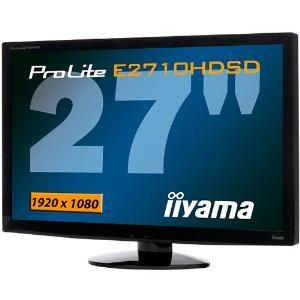iiYama ProLite E2710HDSD-B1  27" / 1920x1080 / 2ms / D-SUB + DVI-D +  USB / Spks / Black