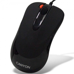CANYON CNR-MSOPT4, Optical, 800 dpi, 3 кнопки, USB+PS/2, черная