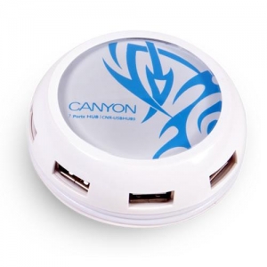 CANYON CNR-USBHUB9, 7xUSB2.0 + дополнительное питание, Retail