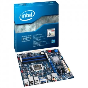 INTEL DH67GD  Socket 1155,  iH67, 4*DDR3, PCI-E, SATA+RAID, SATA 6.0 Gb/s, eSATA, ALC892 10ch, GLAN, DVI-I + HDMI + DP (Integrated In Processor), 1394, 2*USB3.0, mATX (OEM)