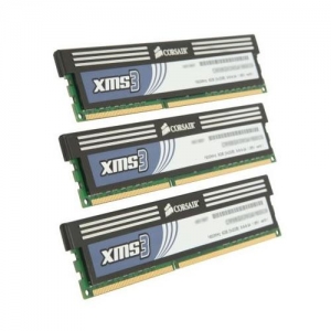 DIMM DDR3 (1600) 6Gb Corsair XMS3 for Intel Core i7  CMX6GX3M3A1600C9  (9-9-9-24) , комплект 3 шт. по 2Gb, RTL