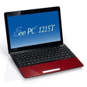 Eee PC 1215T /  AMD K125 / 12" HD / 2048 / 320 / WiFi / BT / CAM / W7 Starter / Red