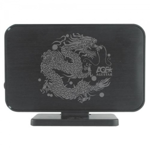 Мобильный корпус для HDD 3.5" AgeStar 3UB3A8 USB3.0, SATA HDD, Black