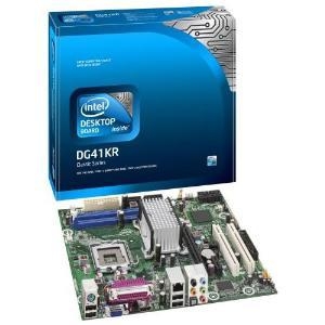 INTEL DG41KR Socket775, iP41, 2*DDR3, SVGA+PCI-E, ATA, SATA, ALC888S 10ch, GLAN,mATX (902237) (ОЕМ)