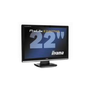 iiYama ProLite E2207WS-B2  22" / 1680x1050 / 2ms / D-SUB + DVI-D / Spks / Black