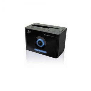 Мобильный корпус для HDD 3.5"/2.5"  Vantec NST-D100SU, SATA->USB2.0&eSATA, blue led, up to 1Tb, black
