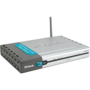 D-LINK DI-824VUP+ беспроводной VPN интернет-шлюз + принт-сервер, 4x10/100Mbps LAN, 1xWAN, 1xLPT, 802.11g
