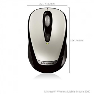 Microsoft Wireless Mobile 3000 (6BA-00010) USB белая