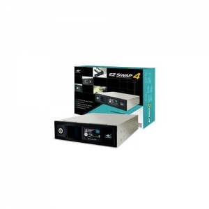 Мобильный корпус для HDD 5.25" Vantec EZ-Swap MRK-401ST-BK SATA, LCD, TC, alarm, KL, Al, вент., черный