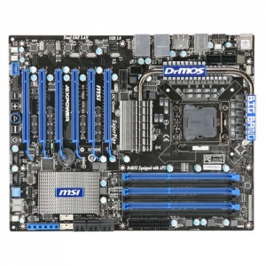 MSI Big Bang-XPower Socket 1366, iX58, 6*DDR3, 3*PCI-E, SATA+RAID, SATA 6.0 Gb/s, eSATA, 7.1ch, 2*GLAN,1394, 2*USB3.0, ATX