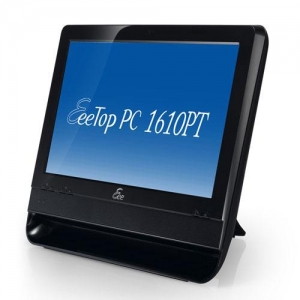 ASUS EeeTop PC ET1610PT / Atom D410 / 15.6" HD Single Touch / 2048 / 250 / GMA3150 / WiFi / CAM / W7 HP / Black