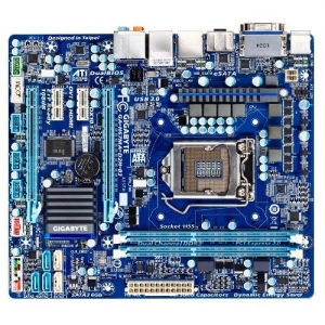 GigaByte GA-H67MA-D2H-B3  Socket 1155,  iH67, 2*DDR3, 2*PCI-E, SATA+RAID, SATA 6Gb/s, eSATA, ALC892 8ch, GLAN, D-SUB+DVI-D+HDMI (Integrated In Processor),  2*USB3.0, mATX