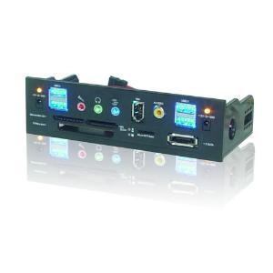 Мультифункц.панель Master-5250 5.25", USB2.0, IEEE1394, e-SATA, AUDIO, MIC, DC5V/12V,ридер all-in-1, black