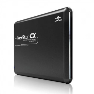 Мобильный корпус для HDD 2.5" Vantec NST-200SU-BK, SATA->USB2.0&eSATA, Al, black