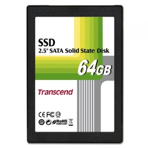 2.5"  64Gb Transcend SSD (TS64GSSD25S-M) SATA, MLC Chip