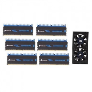 DIMM DDR3 (1600) 12Gb Corsair DOMINATOR CMD12GX3M6A1600C8  (8-8-8-24) , комплект 6 шт. по 2Gb, RTL