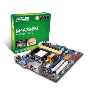 ASUS M4A78-EM Socket AM3, AMD 780G, 4*DDR2, PCI-E+SVGA,SATAII+RAID,8ch,GLAN,mATX