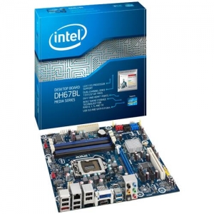 INTEL DH67BL  Socket 1155,  iH67, 4*DDR3, PCI-E, SATA+RAID, SATA 6.0 Gb/s, eSATA, ALC892 10ch, GLAN, DVI-I + HDMI (Integrated In Processor), 2*USB3.0, mATX (OEM)