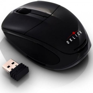 Oklick 530SW Cordless Optical (800/1600dpi), Black, USB Nano Receiver