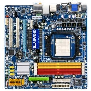 GigaByte GA-MA785GM-US2H Socket AM3, AMD 785G, 4*DDR2, SVGA+PCI-E,ATA,SATA+RAID,eSATA,ALC889A 8ch, GLAN,1394,mATX