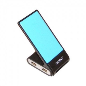Orient WI-220, USB2.0, 4xPort, подставка для мобильного телеф./КПК, черный