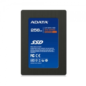2.5" 256Gb A-Data SSD S596 Turbo  (AS596TB-256GM-C) SATA + MINI-USB, MLC Chip
