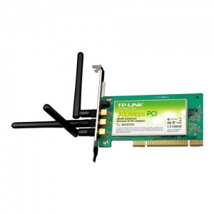 TP-LINK TL-WN951N PCI 802.11b/g, до 300Mbps, 3T3R, 3 съемные антенны
