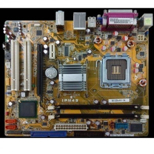Pegatron IPM45 Socket 775, i945GC, 2*DDR2, PCI-E, ATA, SATAII, 6ch, GLAN, mATX, OEM