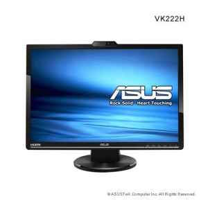 ASUS VK222H  22" / 1680x1050  / 2ms / D-SUB + DVI + HDMI / CAM / Spks / Black