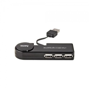 HAMA (H-78488) USB2.0 4xPort, Black