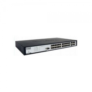 D-Link DES-1228/ME 24-port UTP 10/100Mbps, 2-port 10/100/1000BASE-T, 2 combo 1000BASE-T/SFP, L2 MetroEthernet Switch 19"